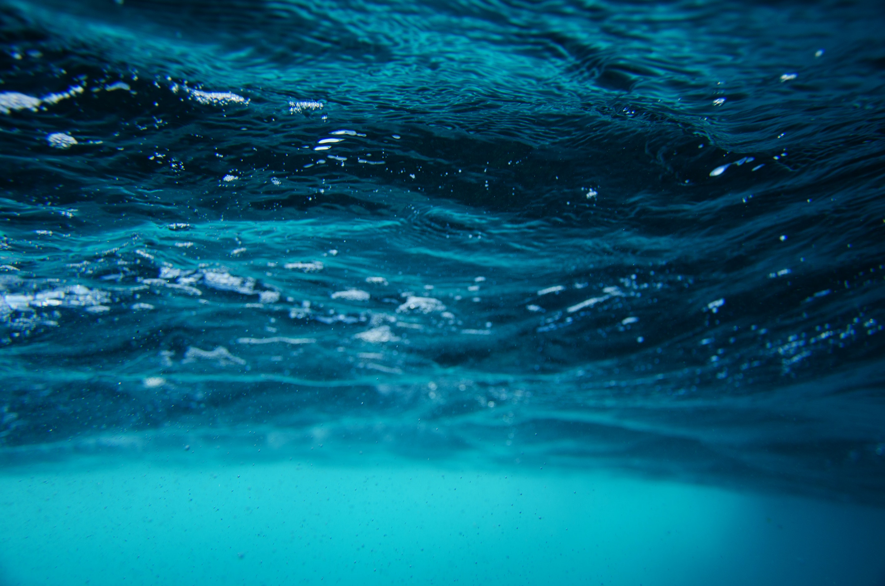 A picture of water.